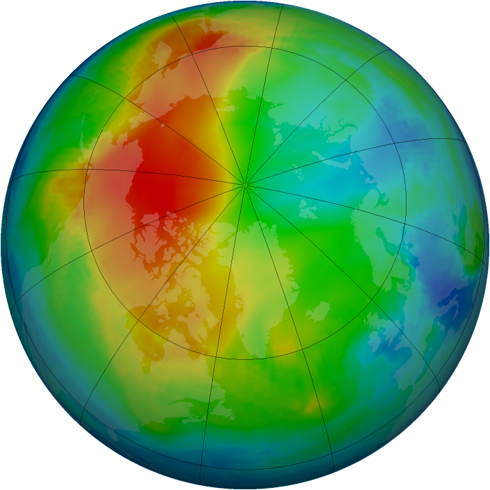 Arctic ozone map for 30 November 2000